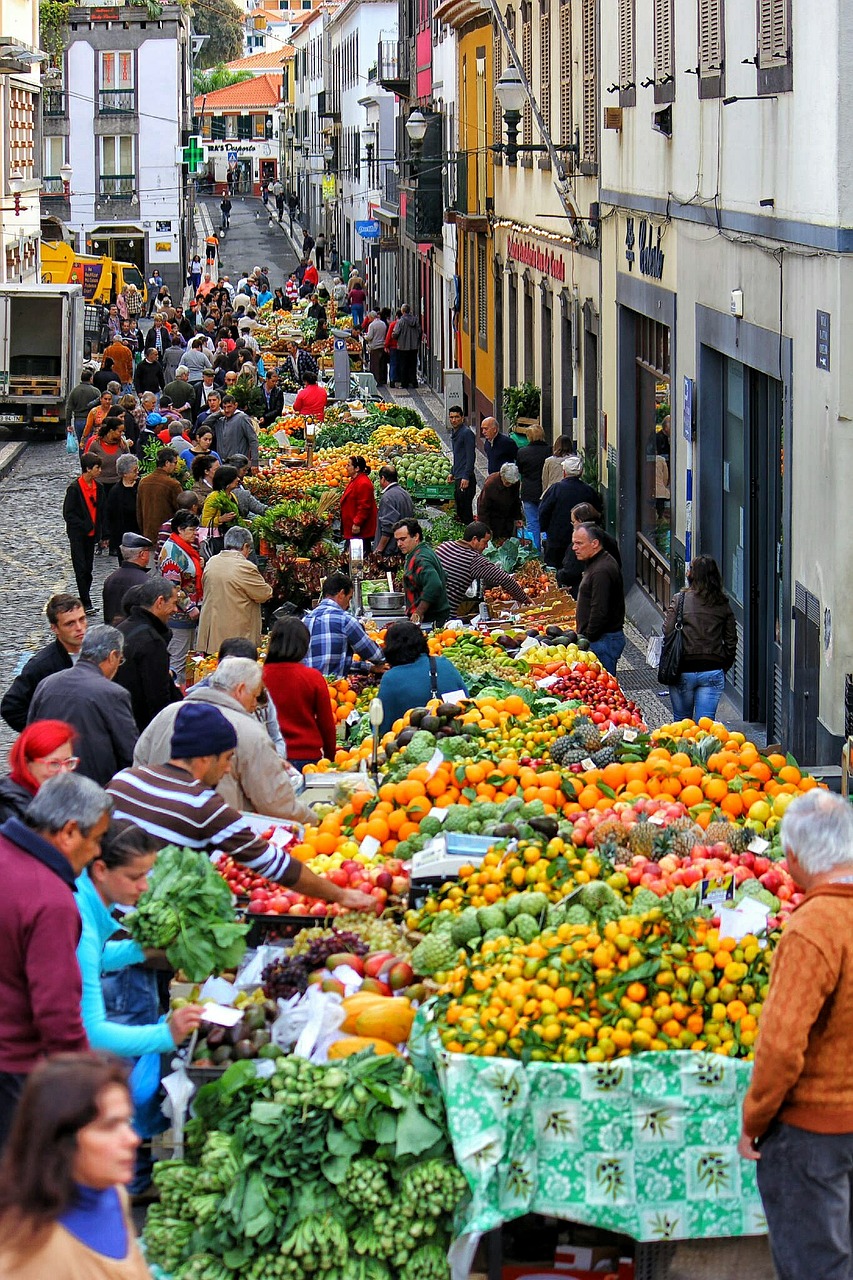 market colors fruit free photo