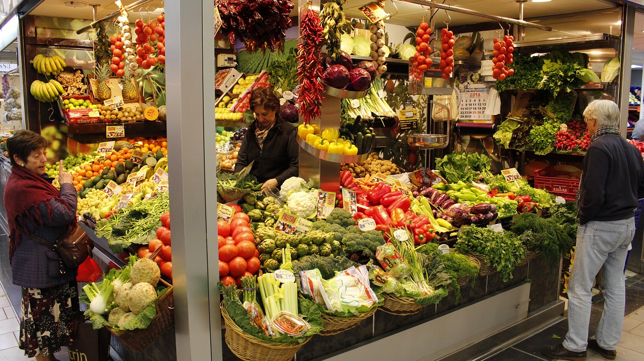 market vegetables food free photo