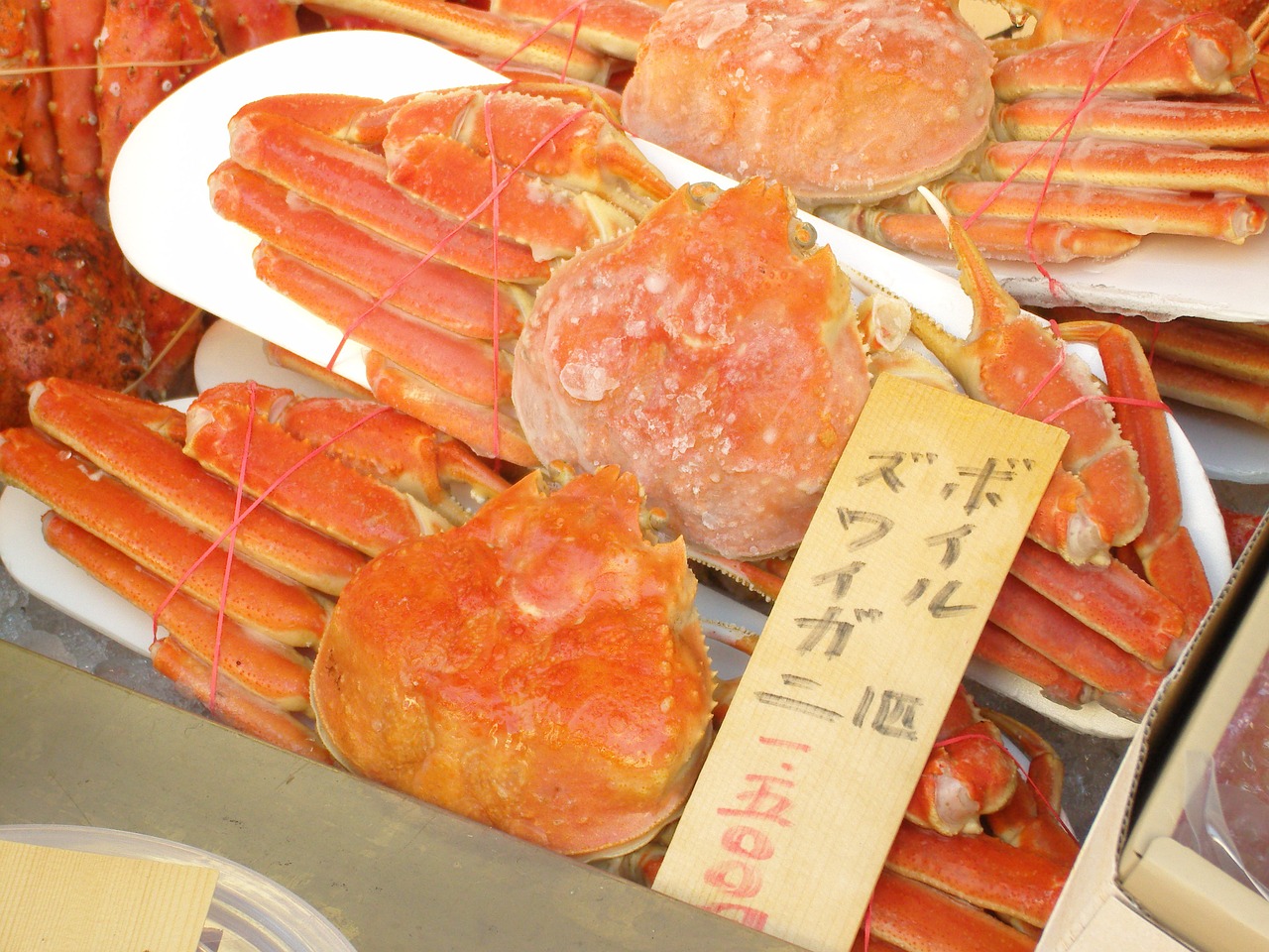 market blue crab red free photo