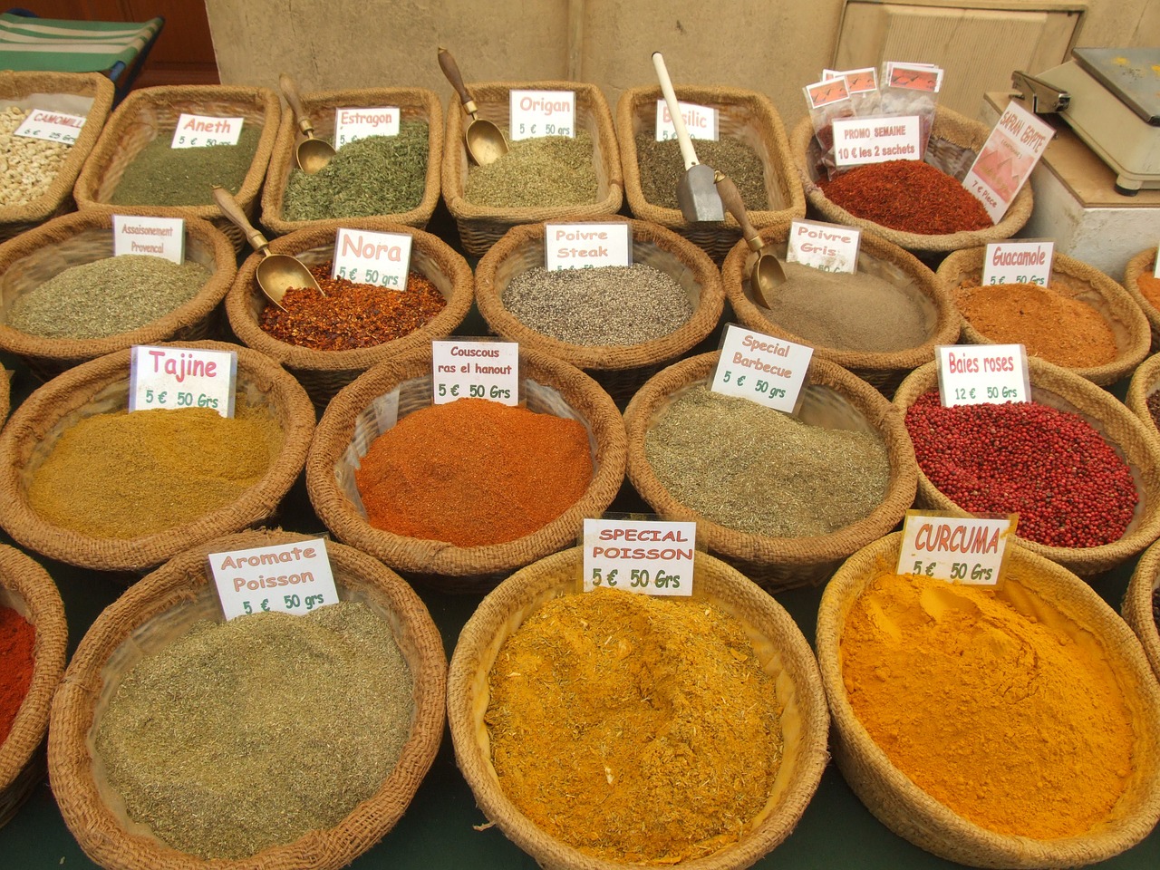 market provence spices free photo