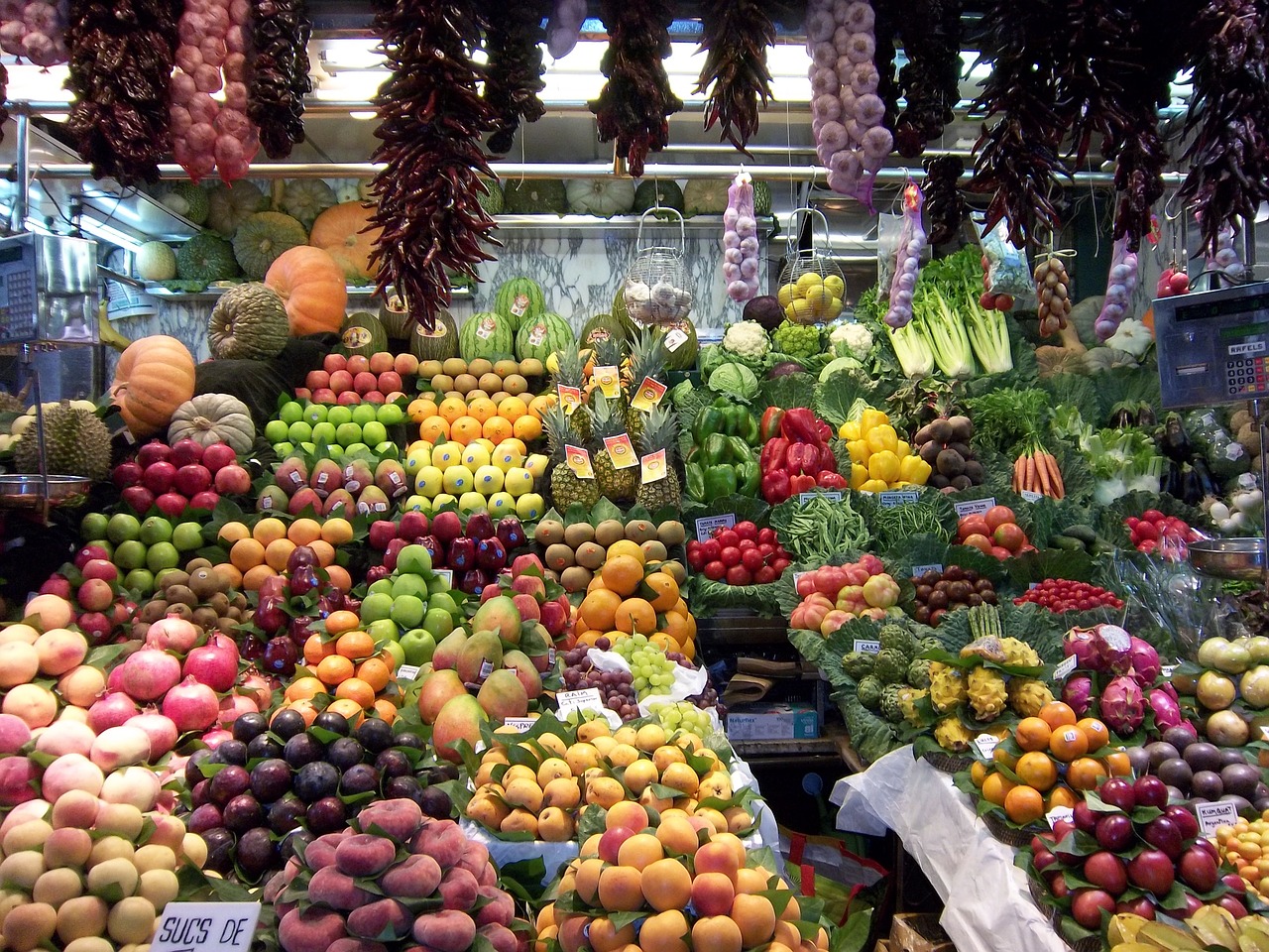 market barcelona fruit free photo