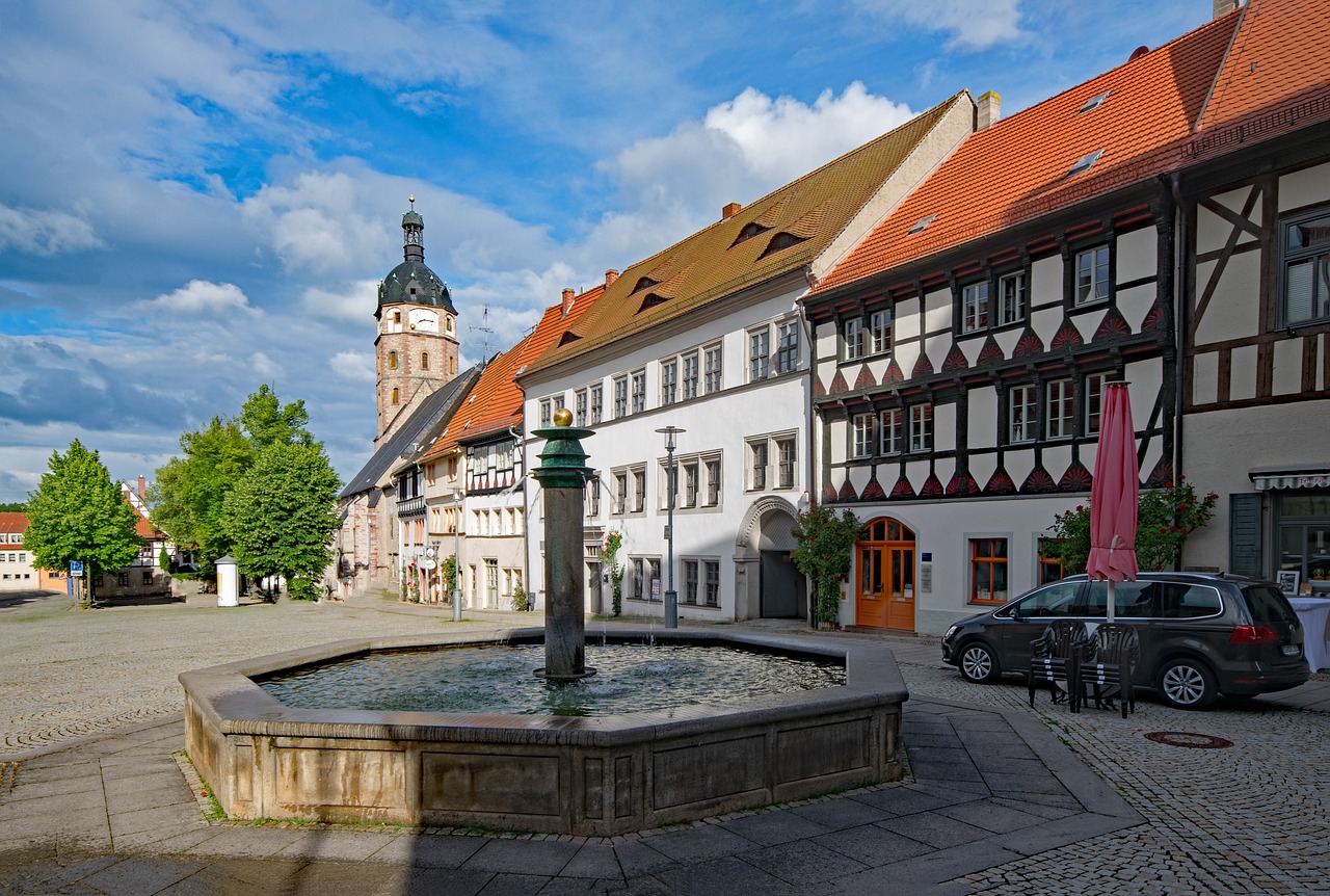 marketplace sangerhausen saxony-anhalt free photo