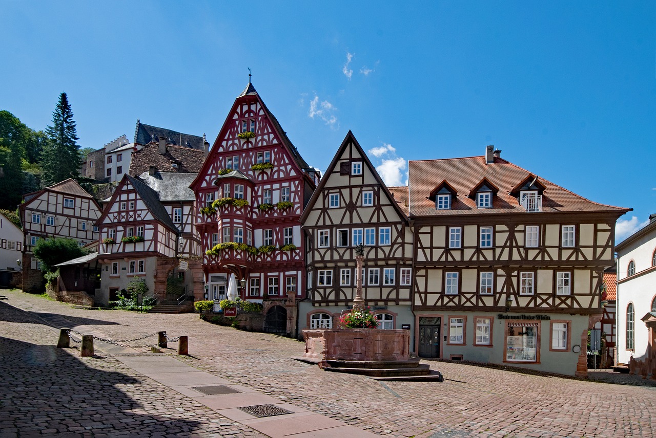 marketplace miltenberg odenwald free photo