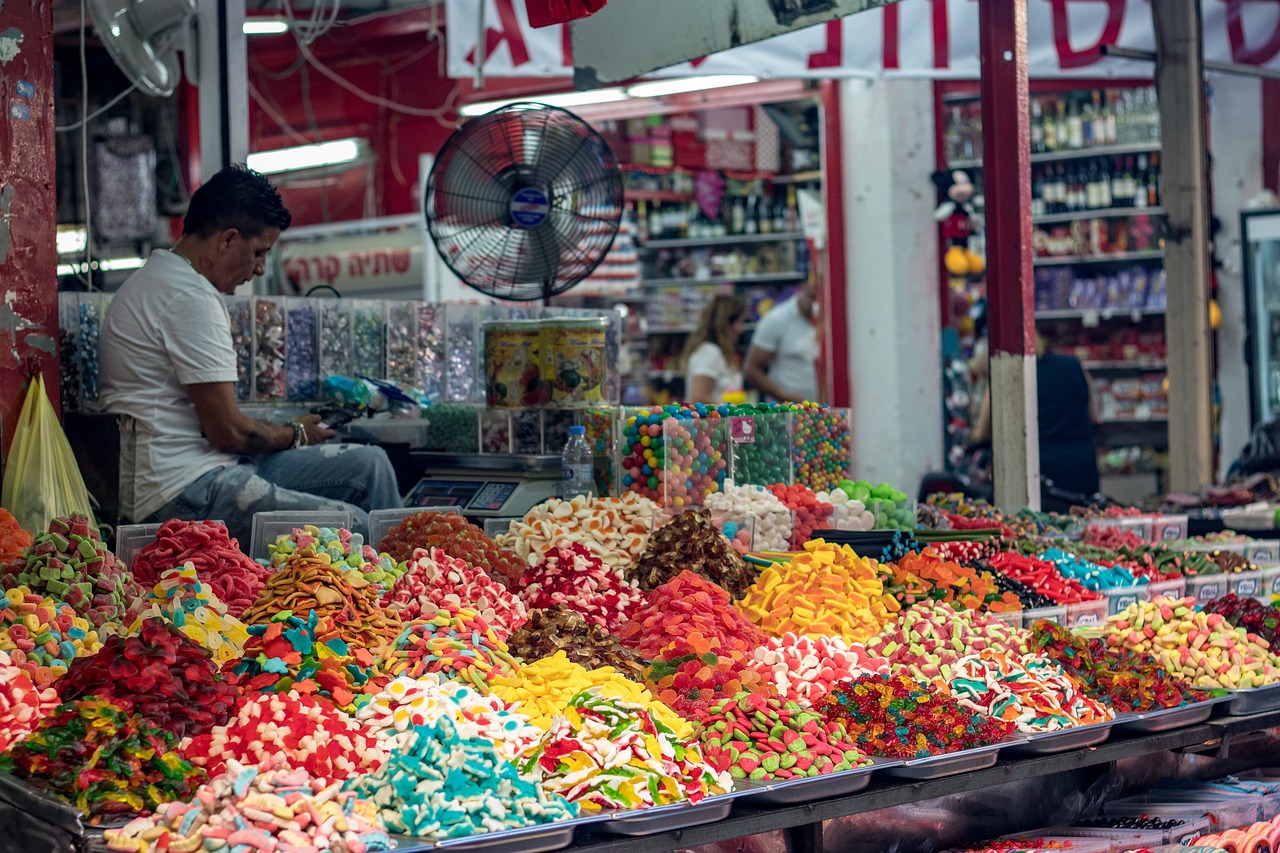 marketplace  candy  sweets free photo