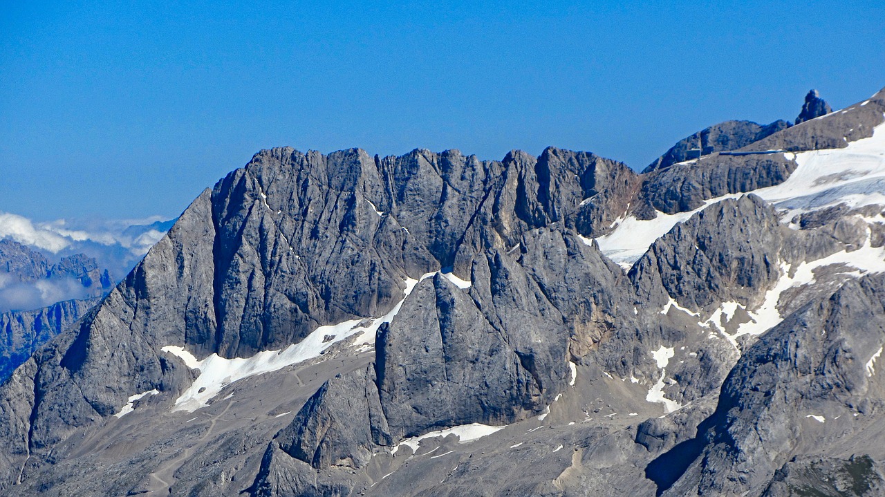 marmolada glacier mountain landscape free photo