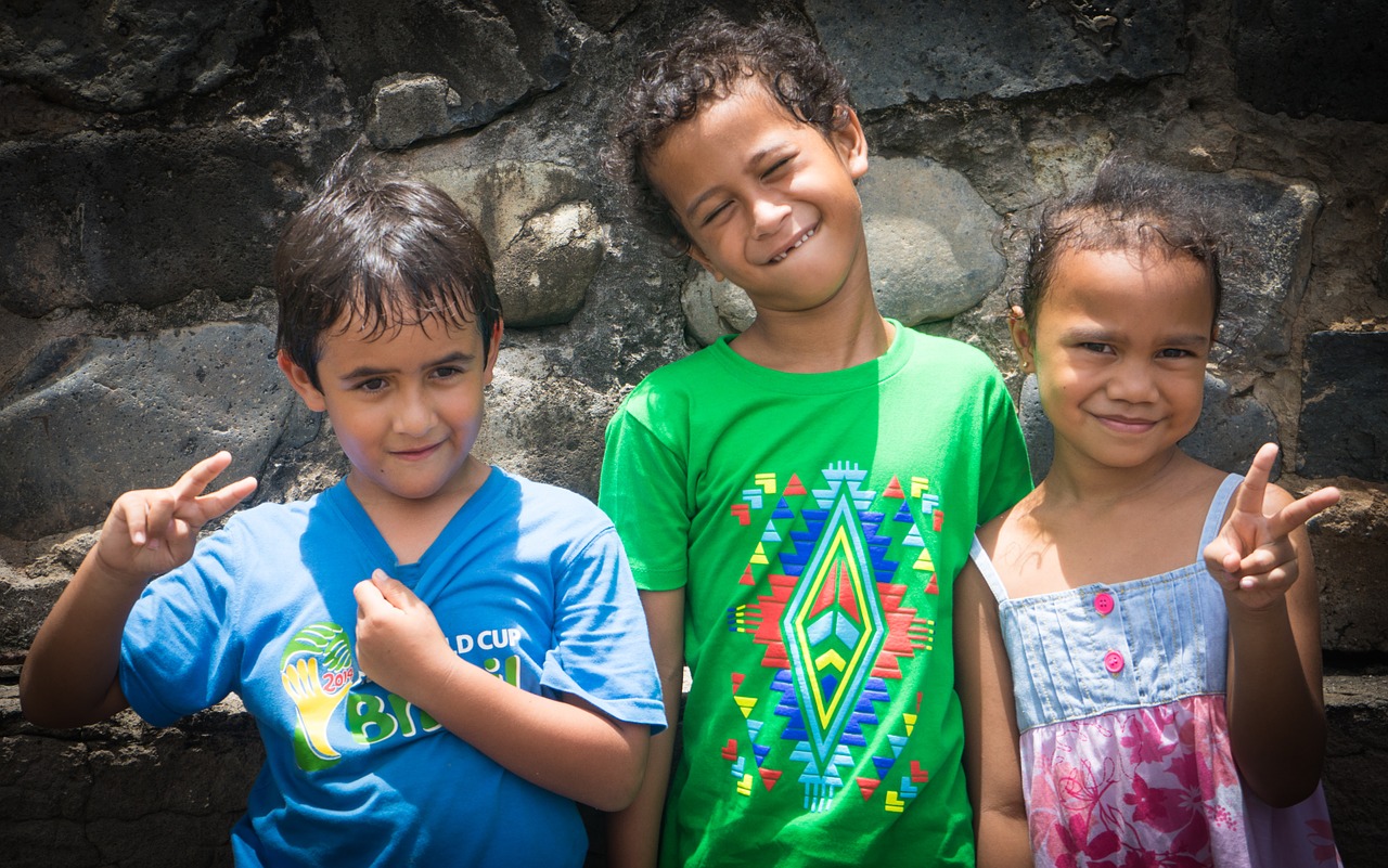 marquesas children french polynesia free photo