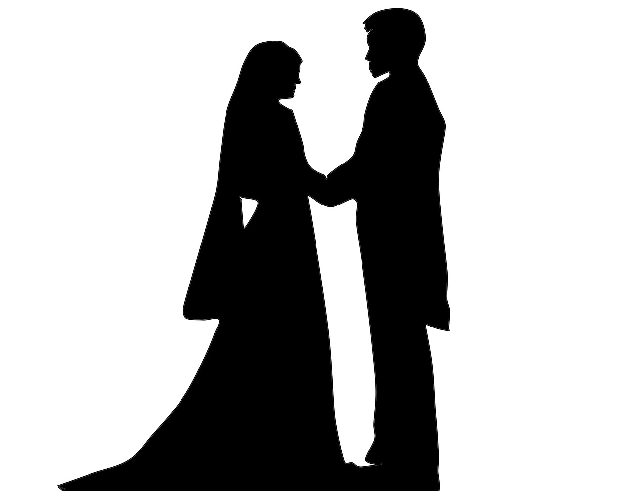 marriage shadow silhouette free photo