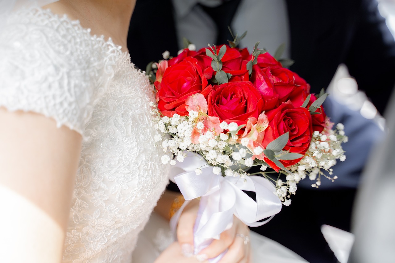 marriage  bridegroom  flower free photo