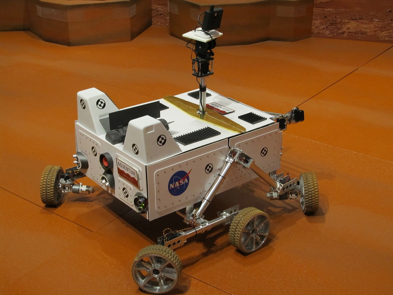 mars rover robot exhibit free photo
