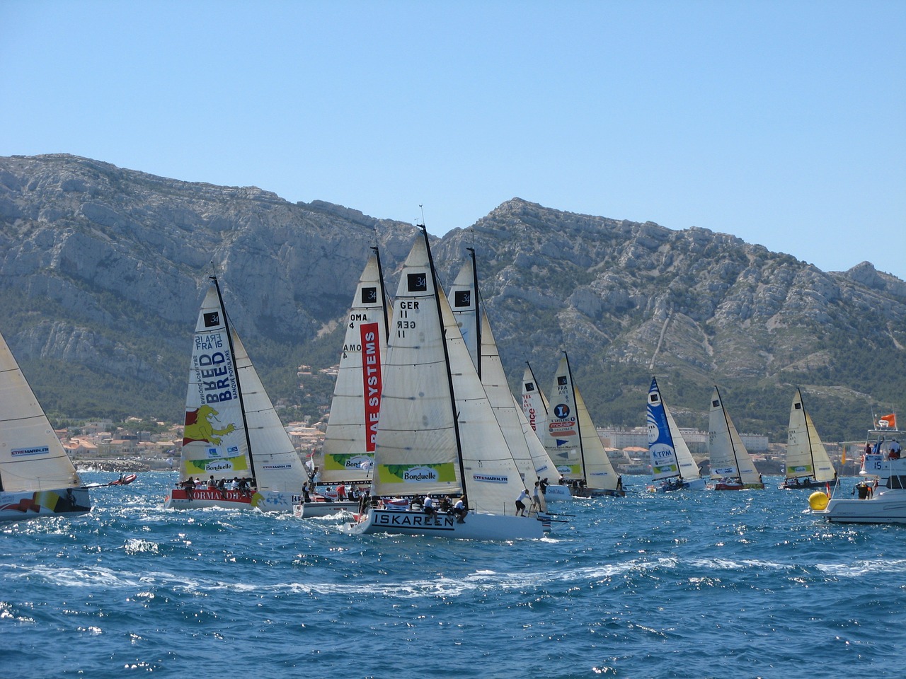 marseille mediterranean sailboat free photo