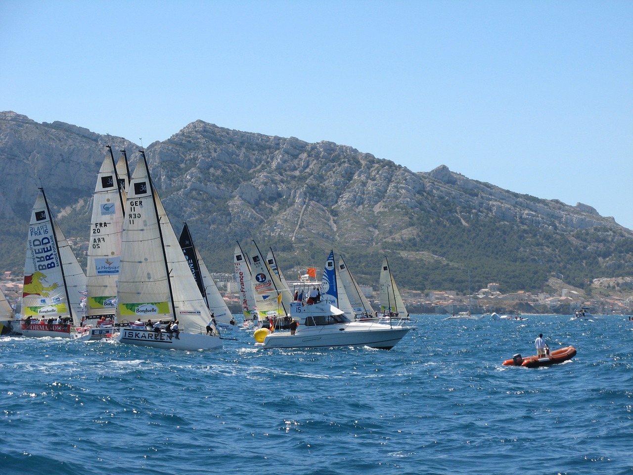 marseille mediterranean sailboat free photo