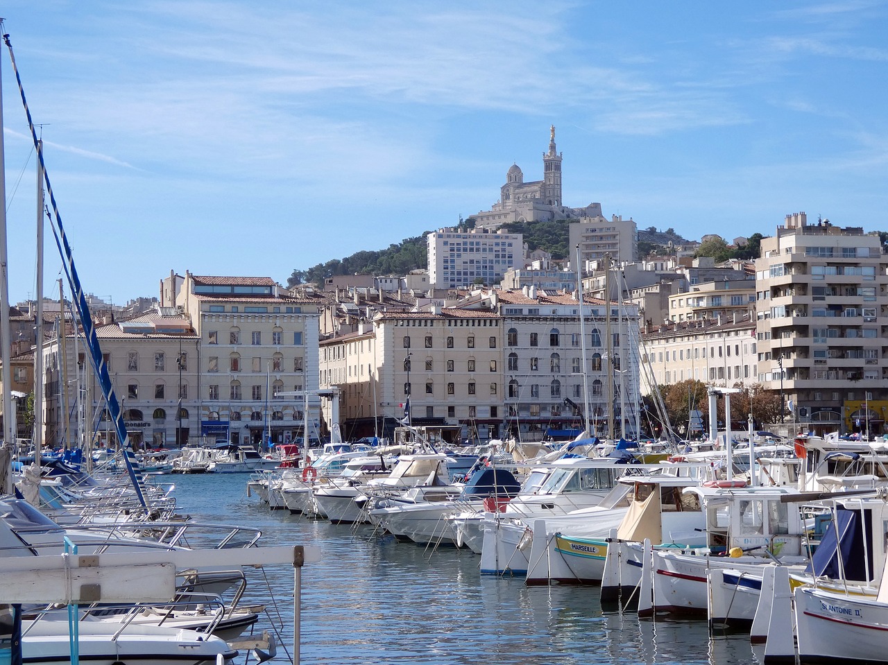 marseille  old port  notre-dame free photo