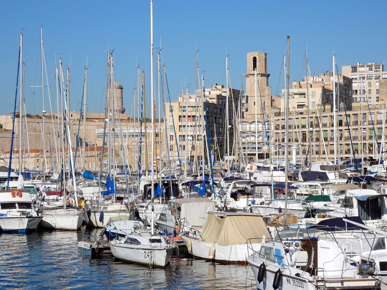 marseille  old port  boats free photo