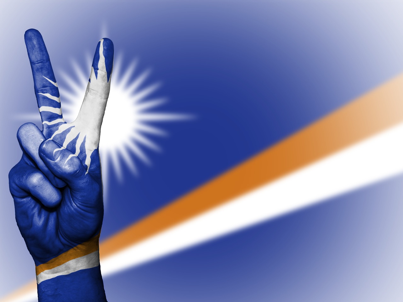 marshall islands peace hand free photo