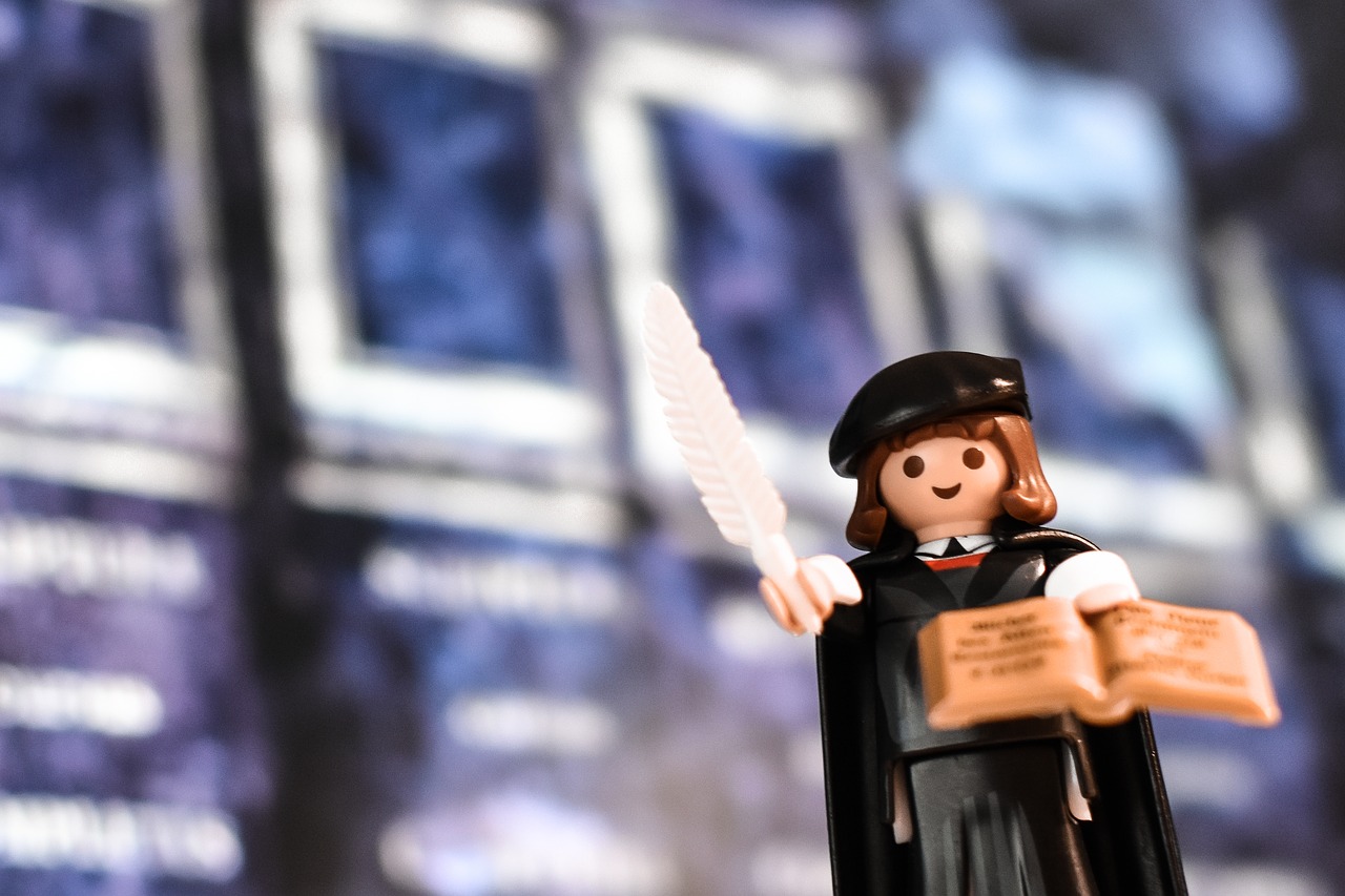 martin luther luther playmobil free photo