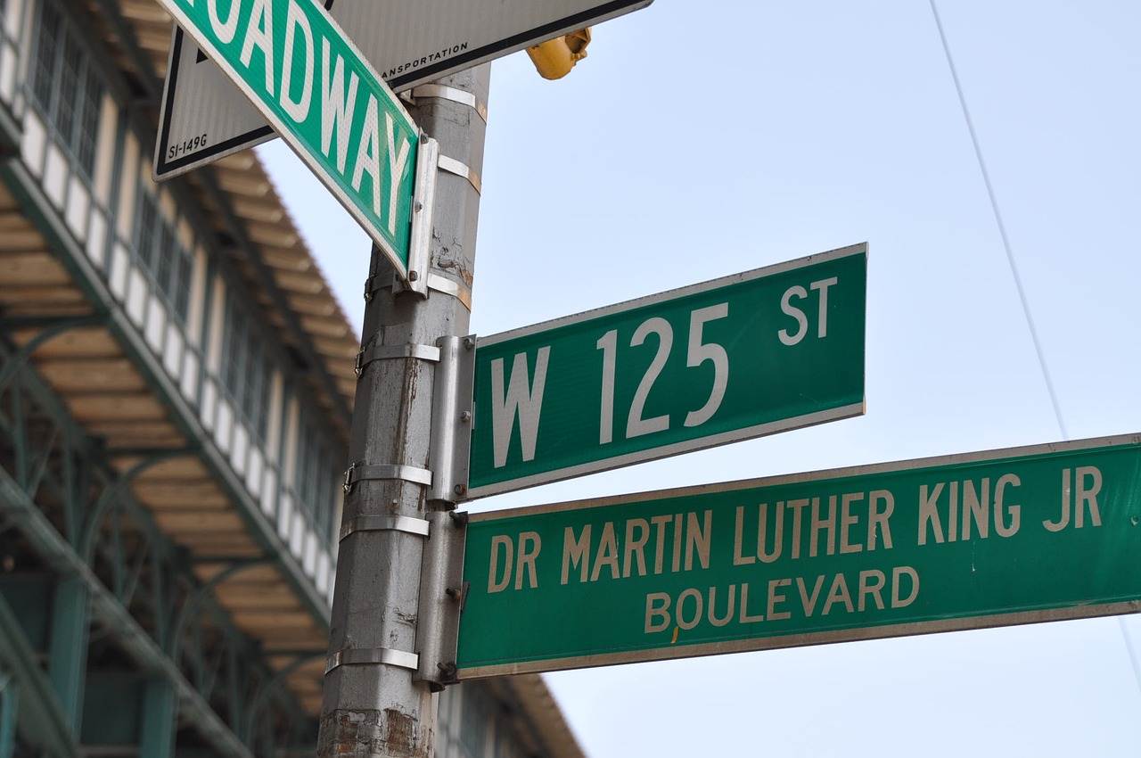 martin luther king 125th street harlem free photo