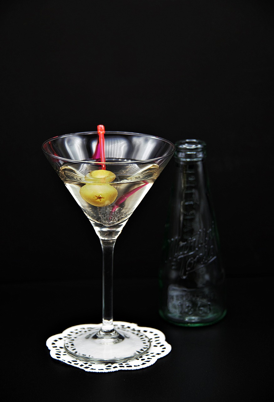 martini  glass  olive free photo