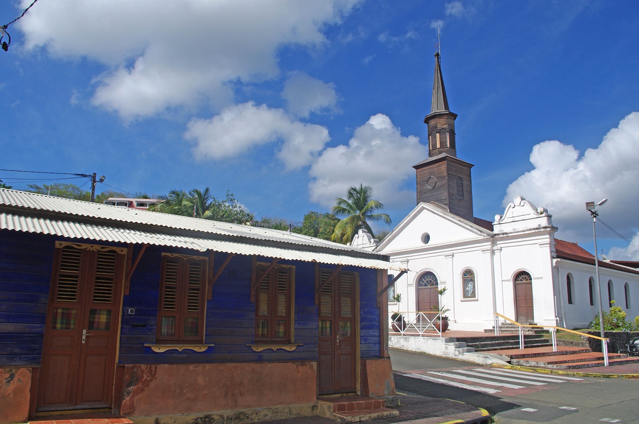 martinique church box free photo