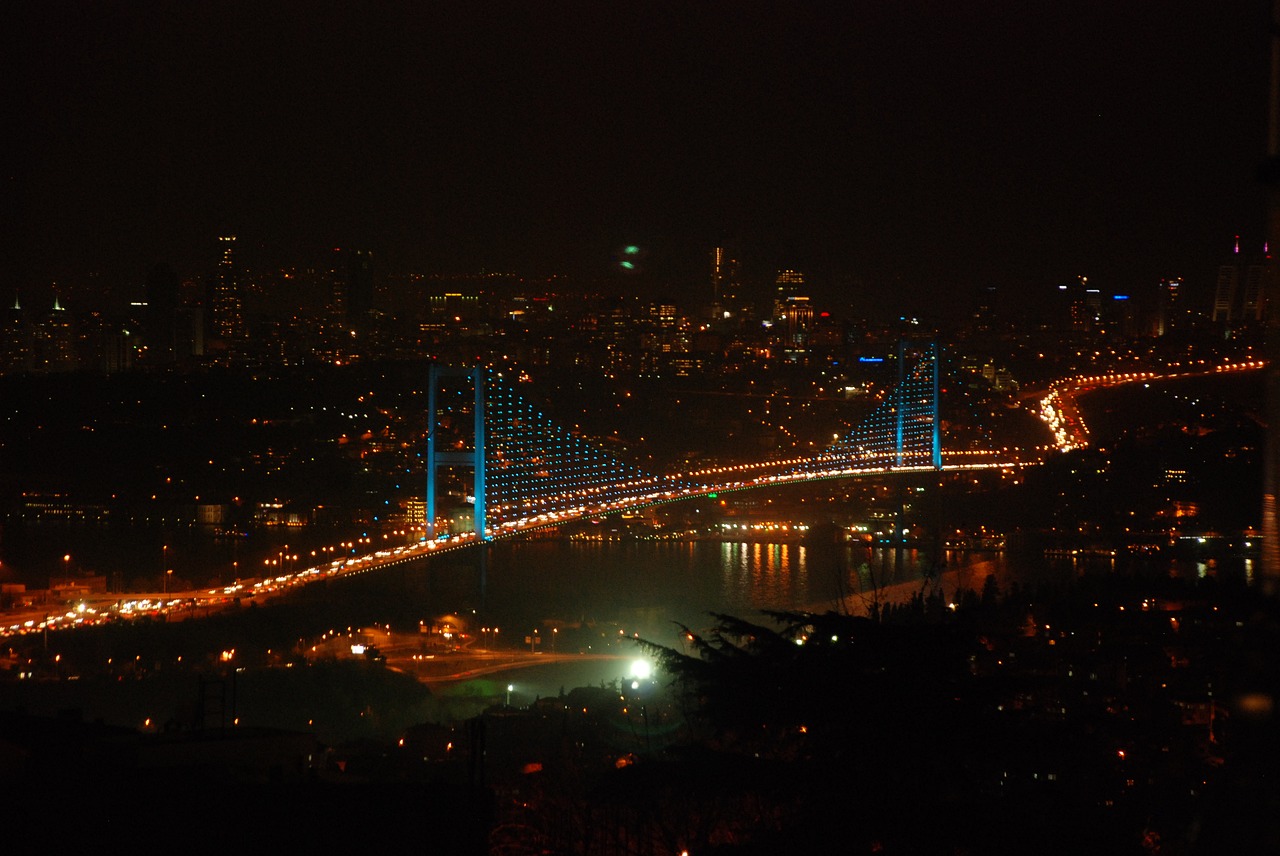 martyrs bridge in july istanbul landscape free photo