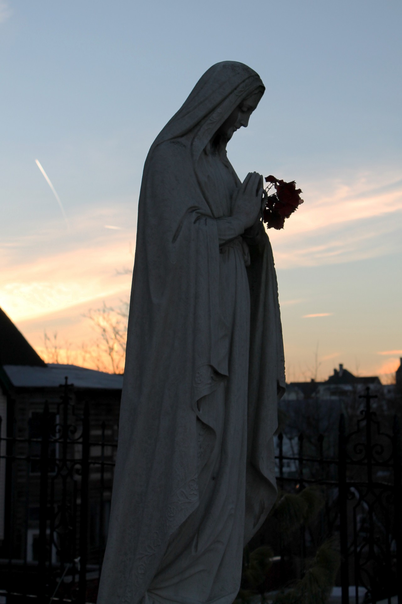 statue mother mary mother free photo