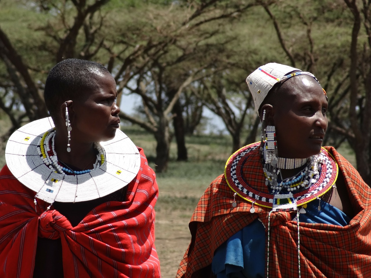 masai visit to the masai women free photo