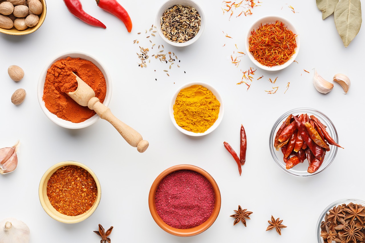 masala  ingredients  spices free photo