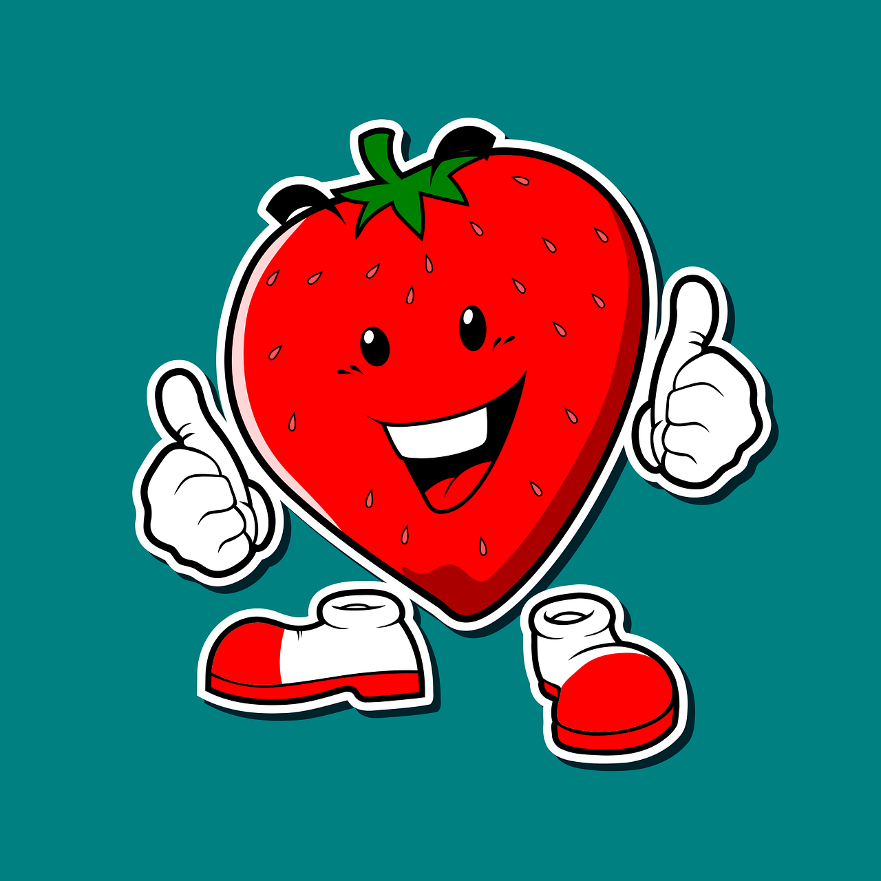 mascot icon strawbery free photo