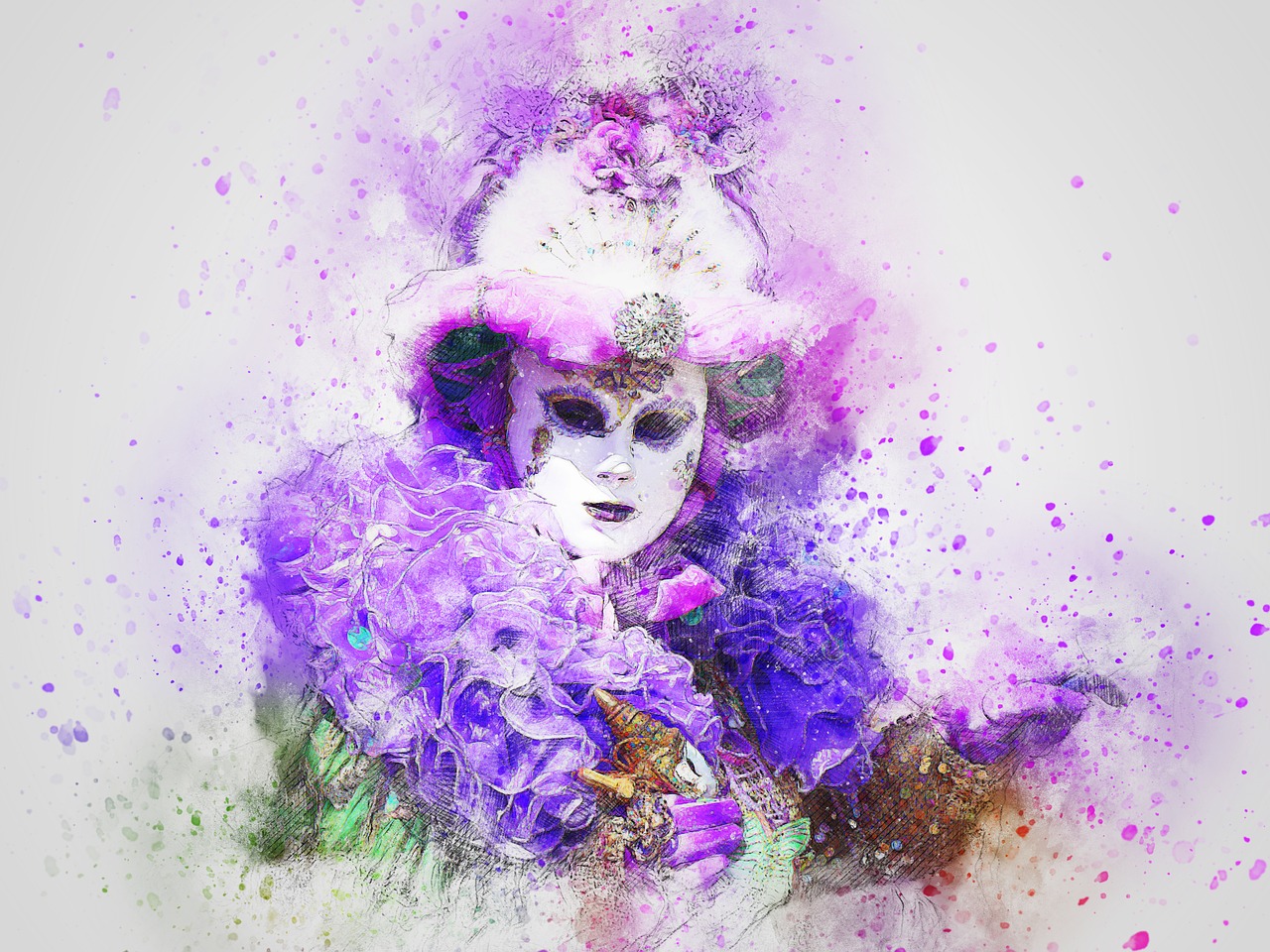 mask carnival venice free photo