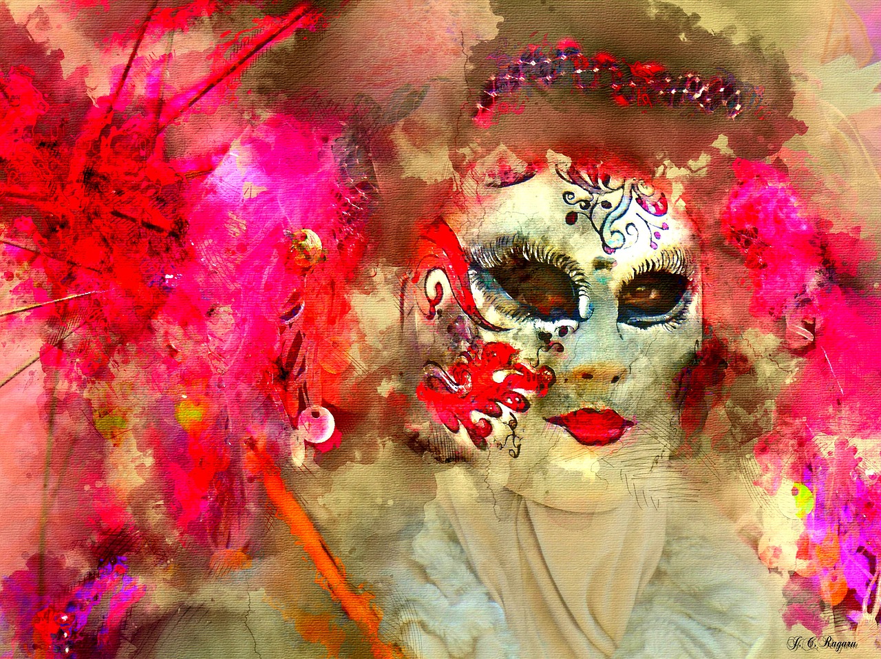 mask venetian color free photo