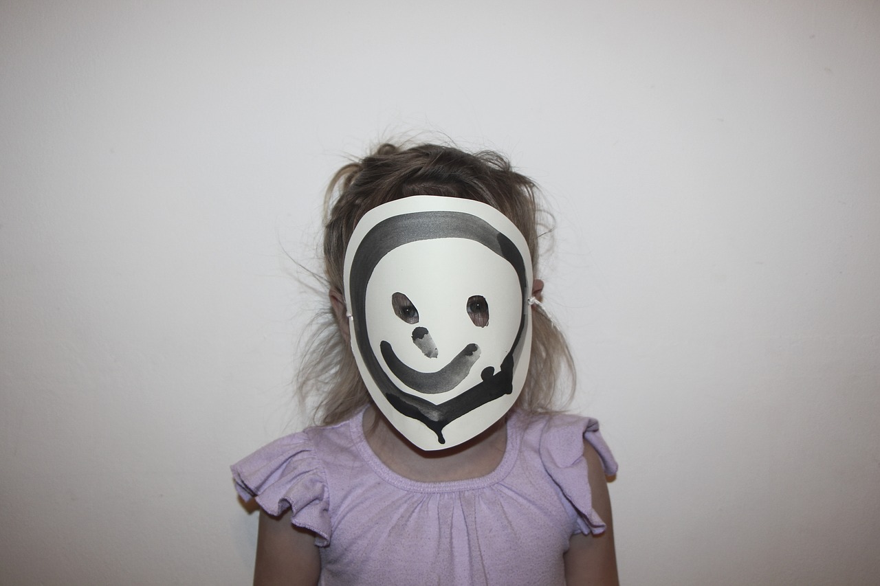 mask  girl  smile free photo