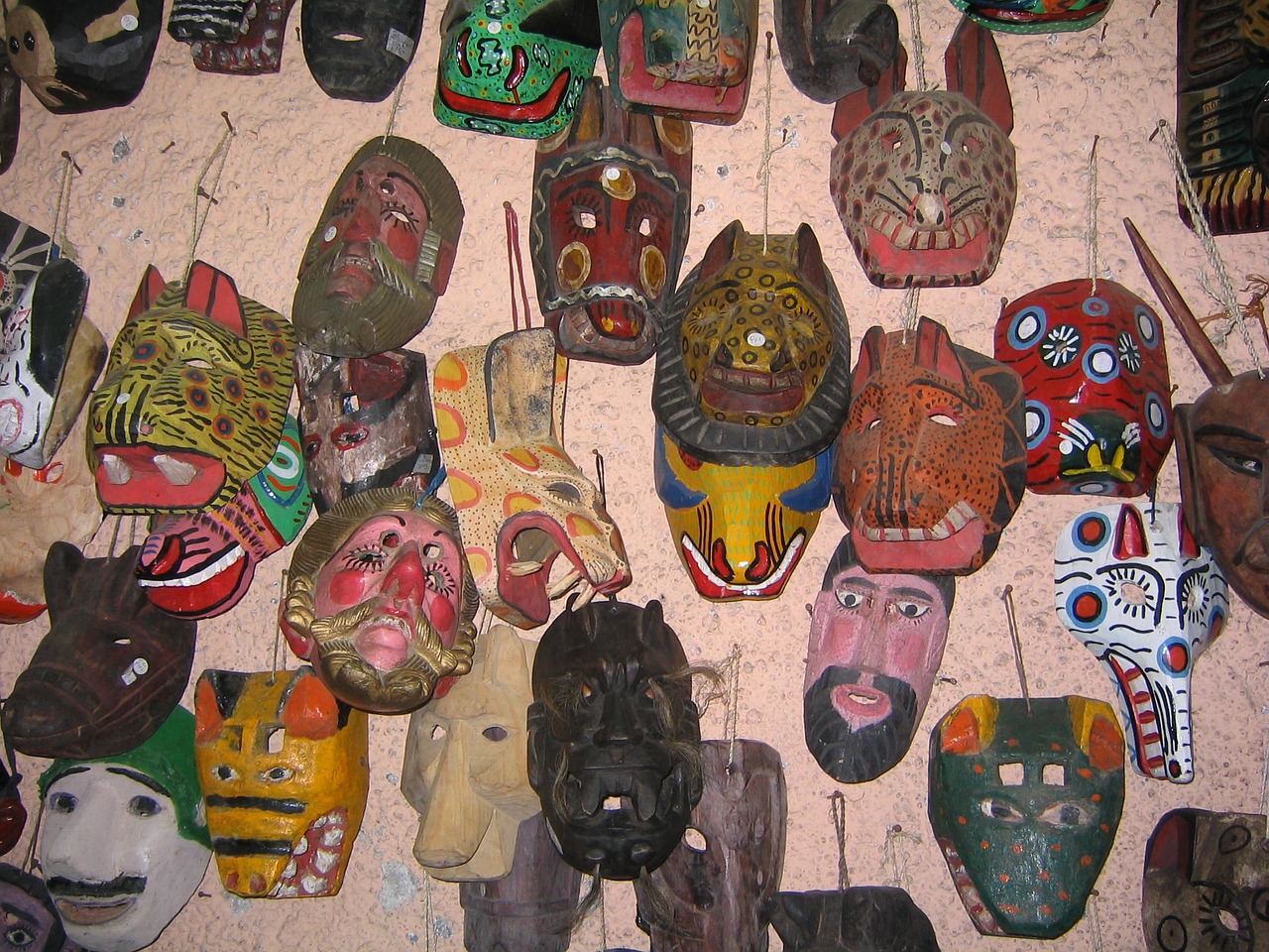masks guatemala artisan free photo