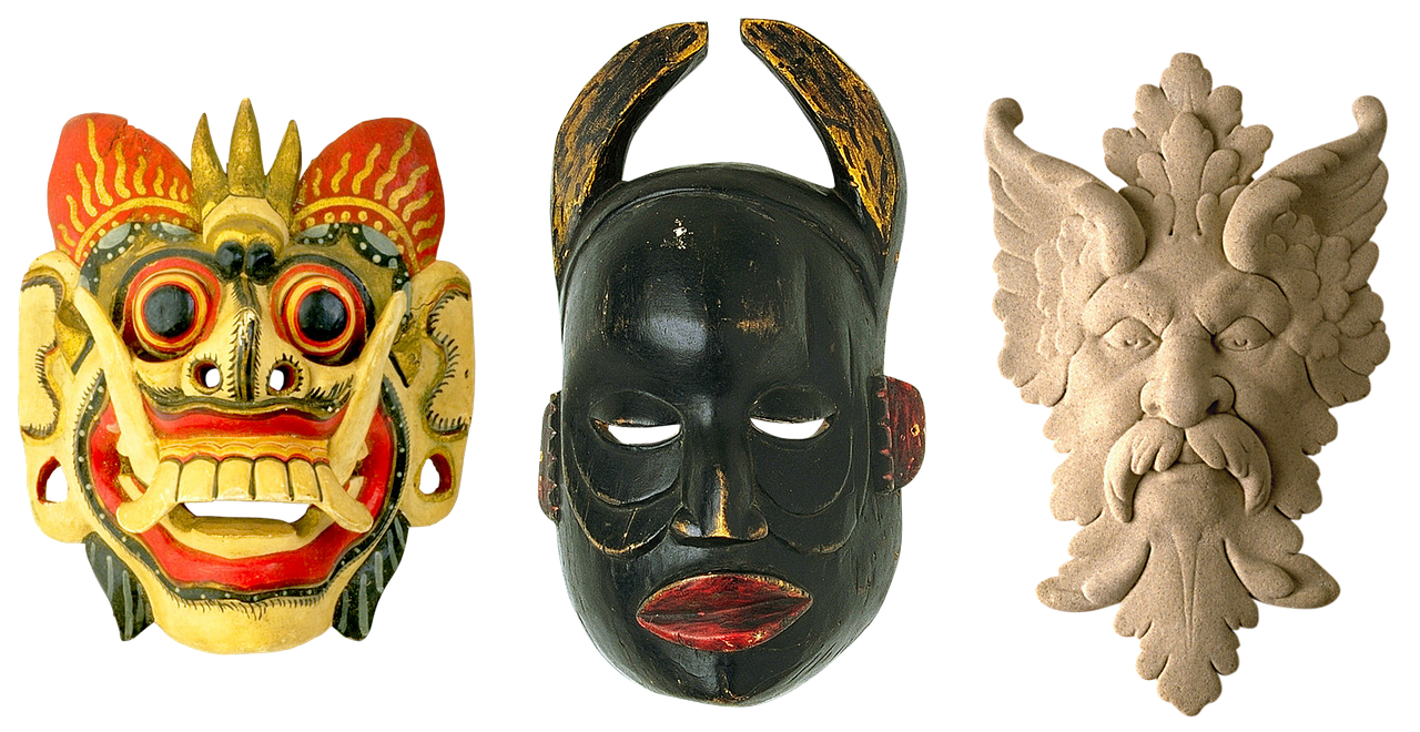 masks wooden mask souvenirs free photo