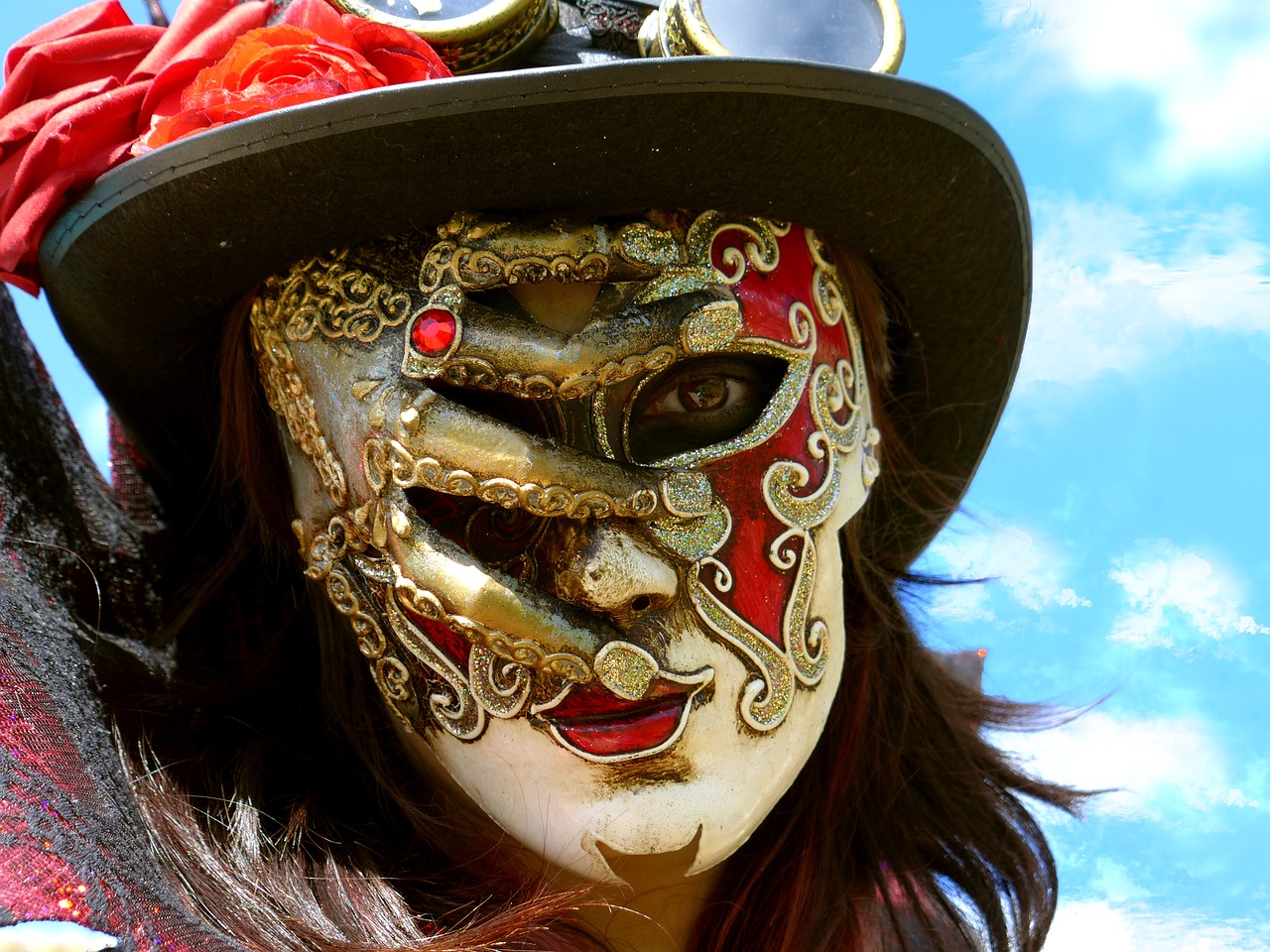 masks venice carnival venice free photo