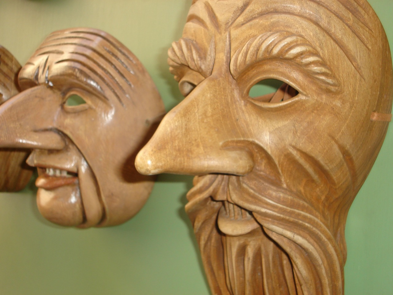 masks wood carved masks free photo