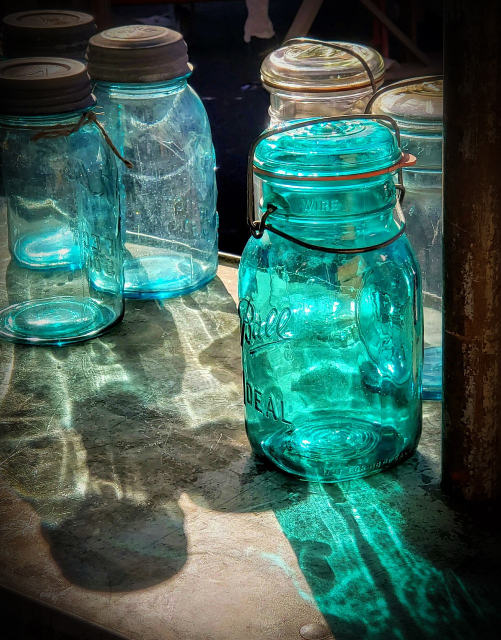 mason jar  glass  light free photo
