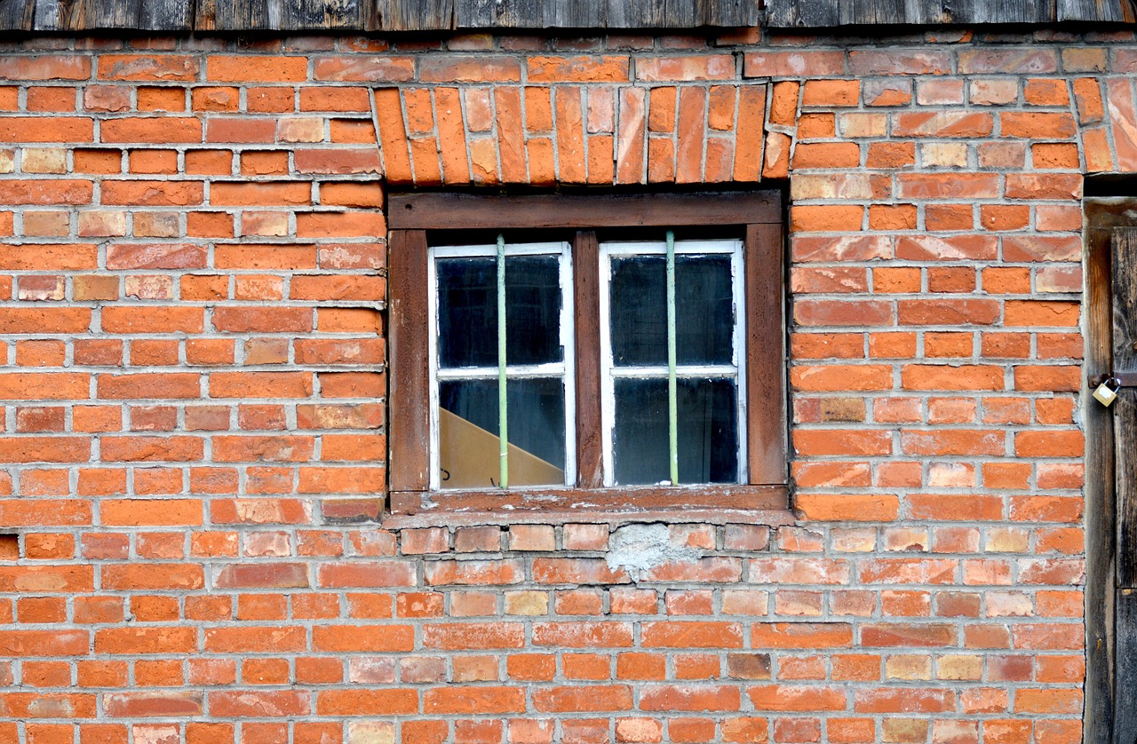 masonry window barn free photo
