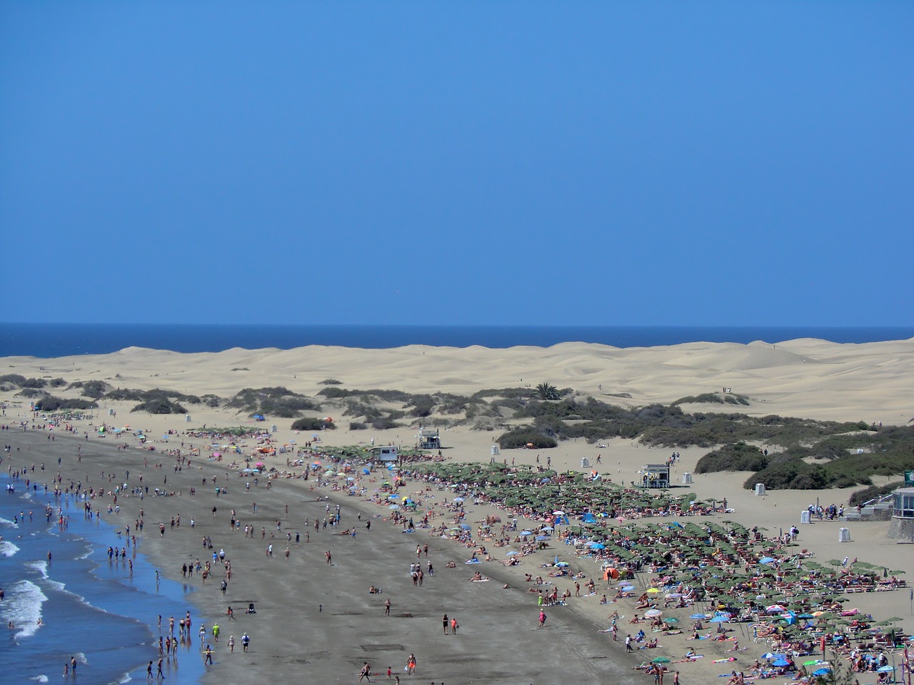 maspalomas beach dunes free photo