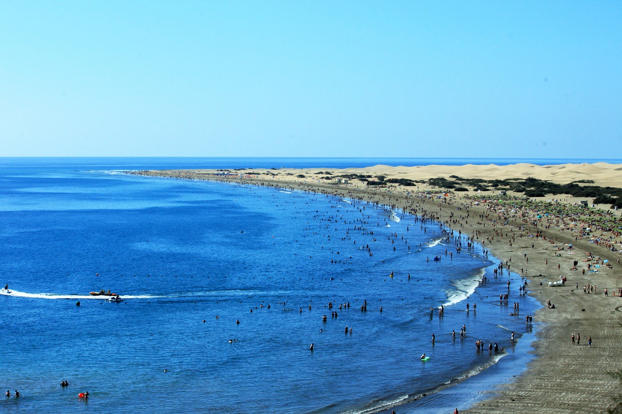 maspalomas beach dunes free photo