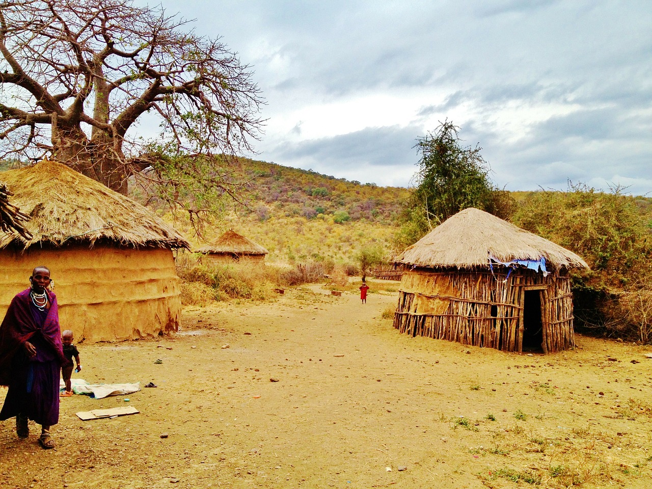 massai land tanzania boma free photo