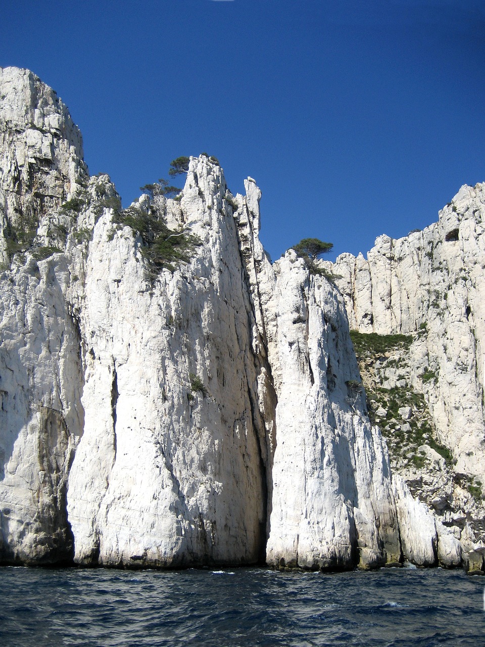 massif of the calanques limestone cliffs free photo
