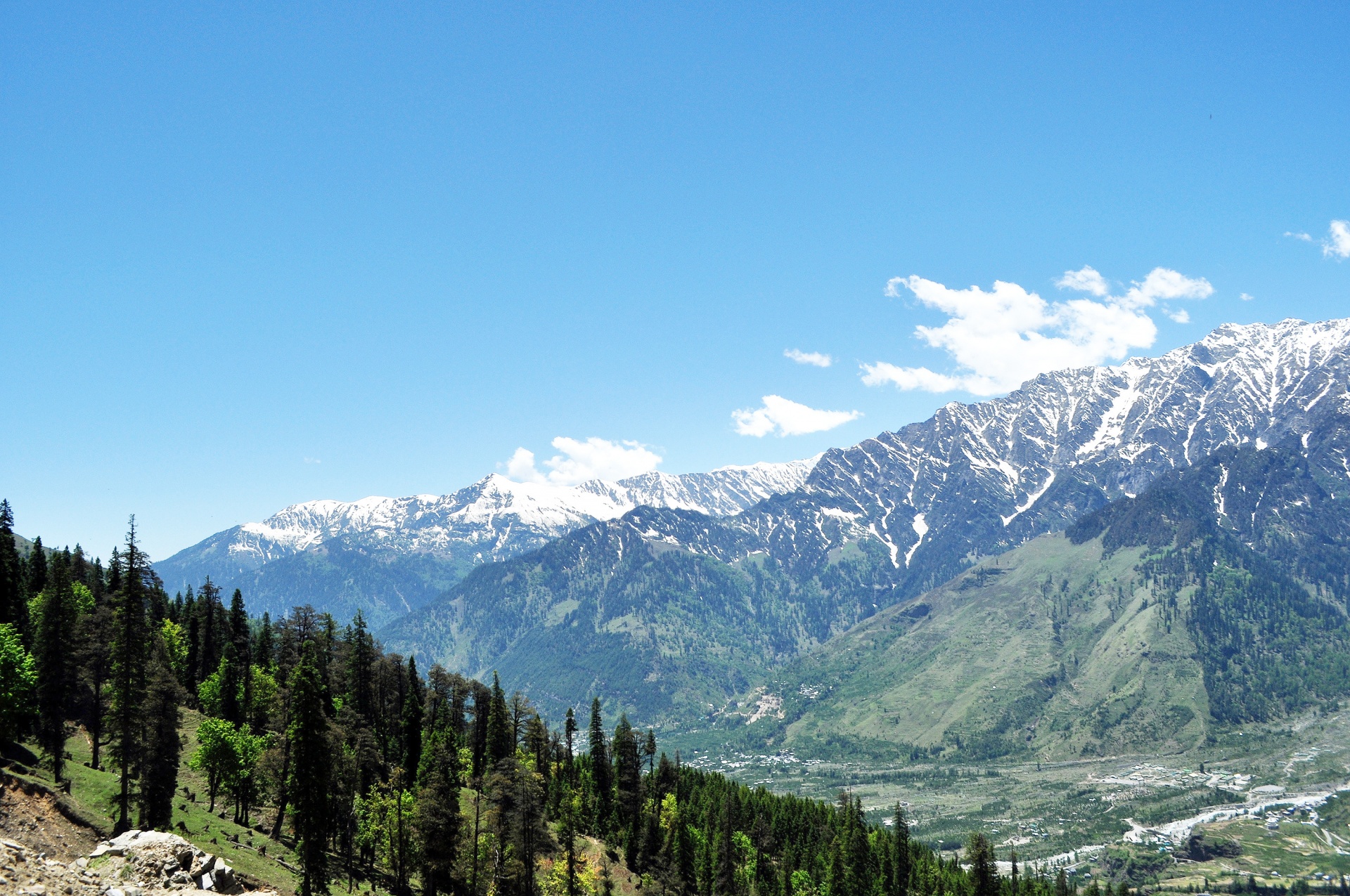 mountain hills snow free photo