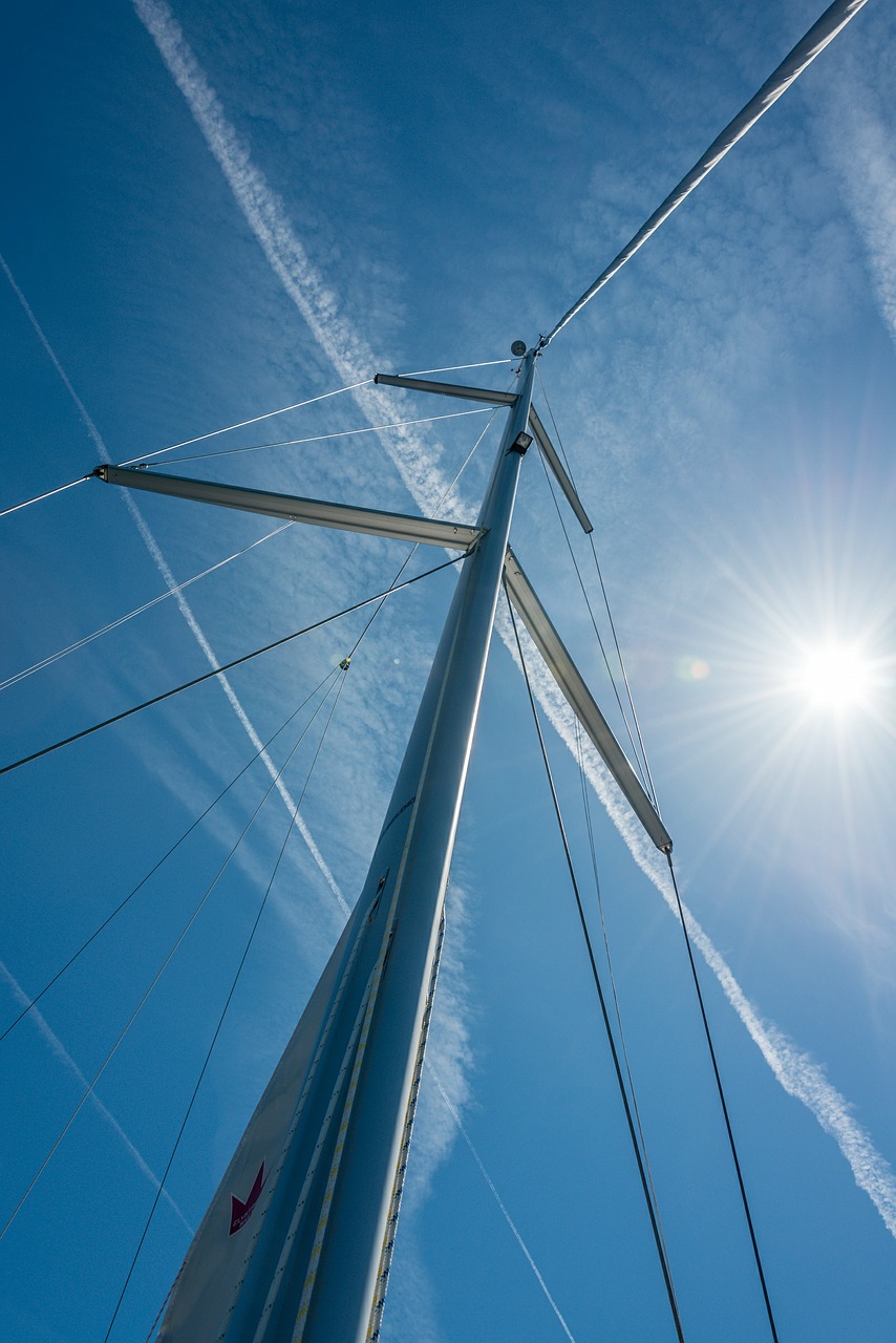 mast sail sky free photo