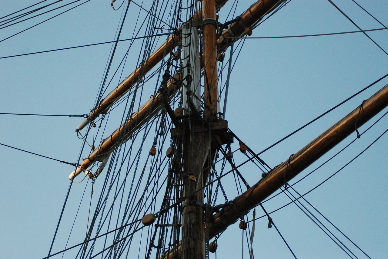 mast tall ship sail free photo