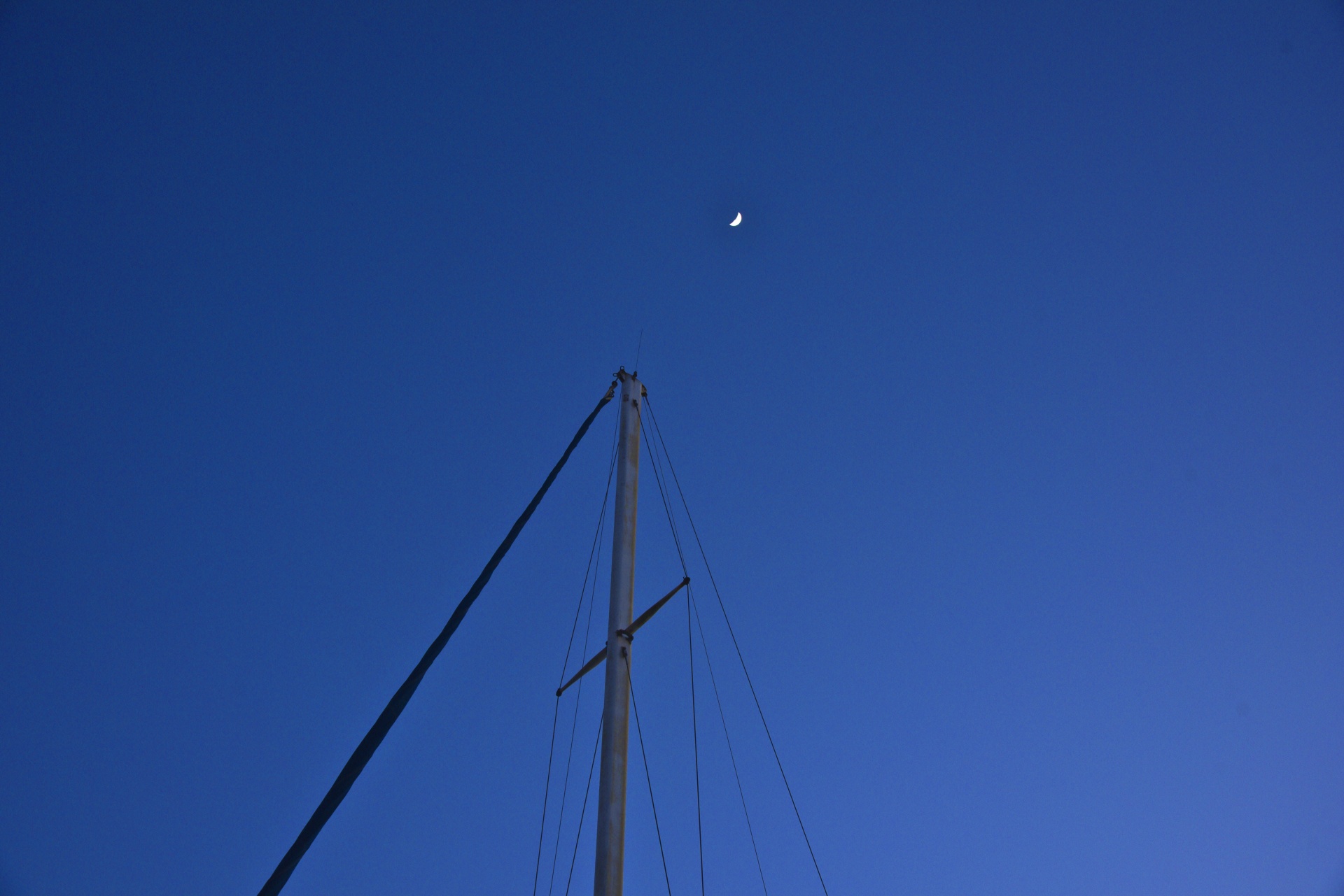 mast ship moon free photo