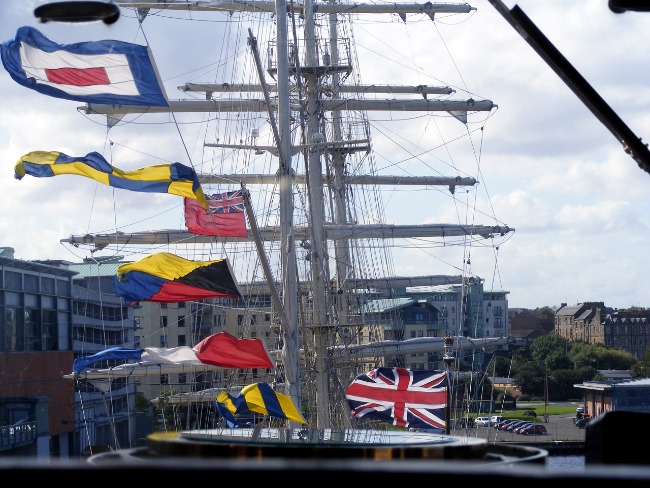 masts flags ships free photo
