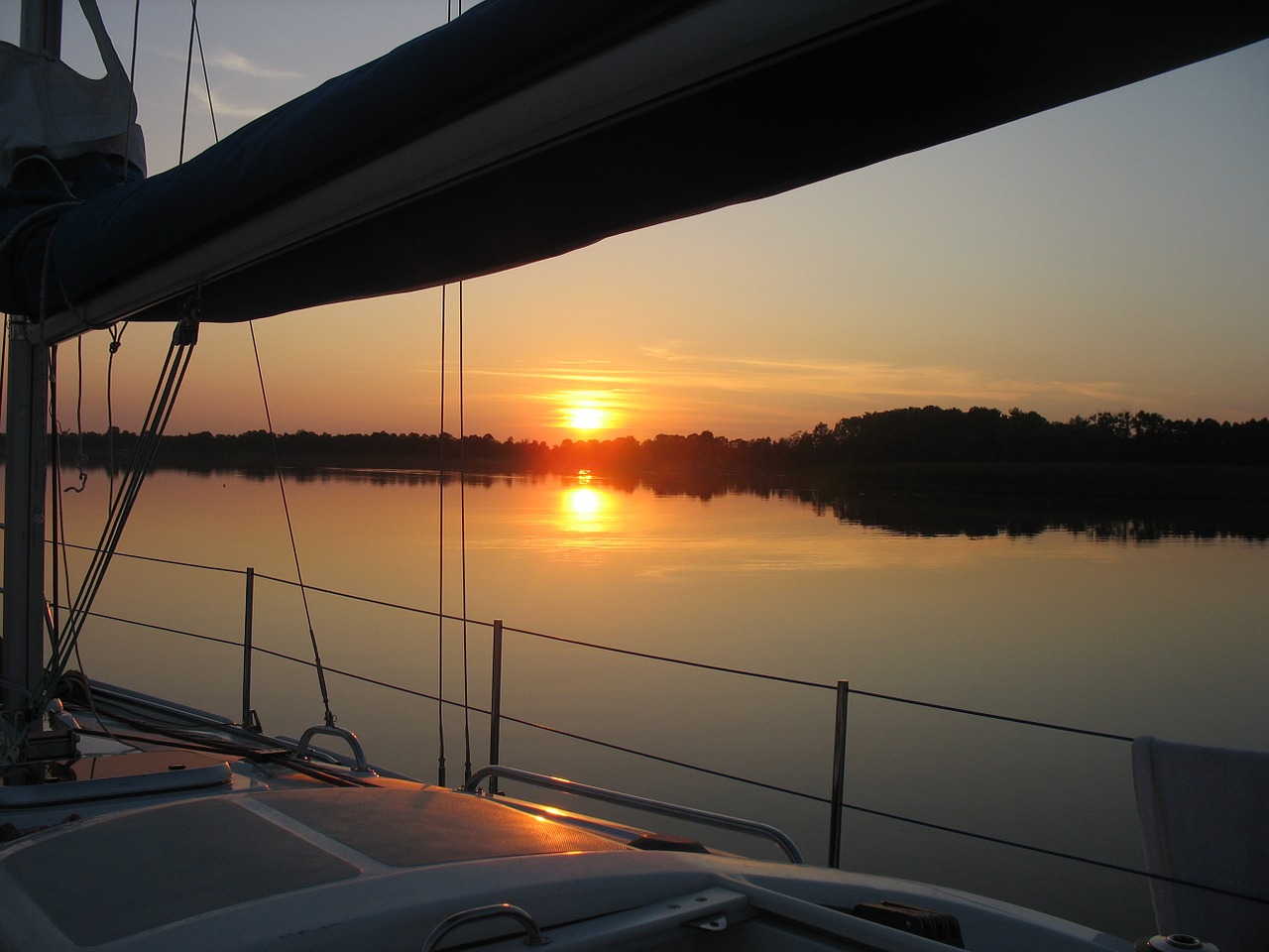 masuria sails sunset free photo