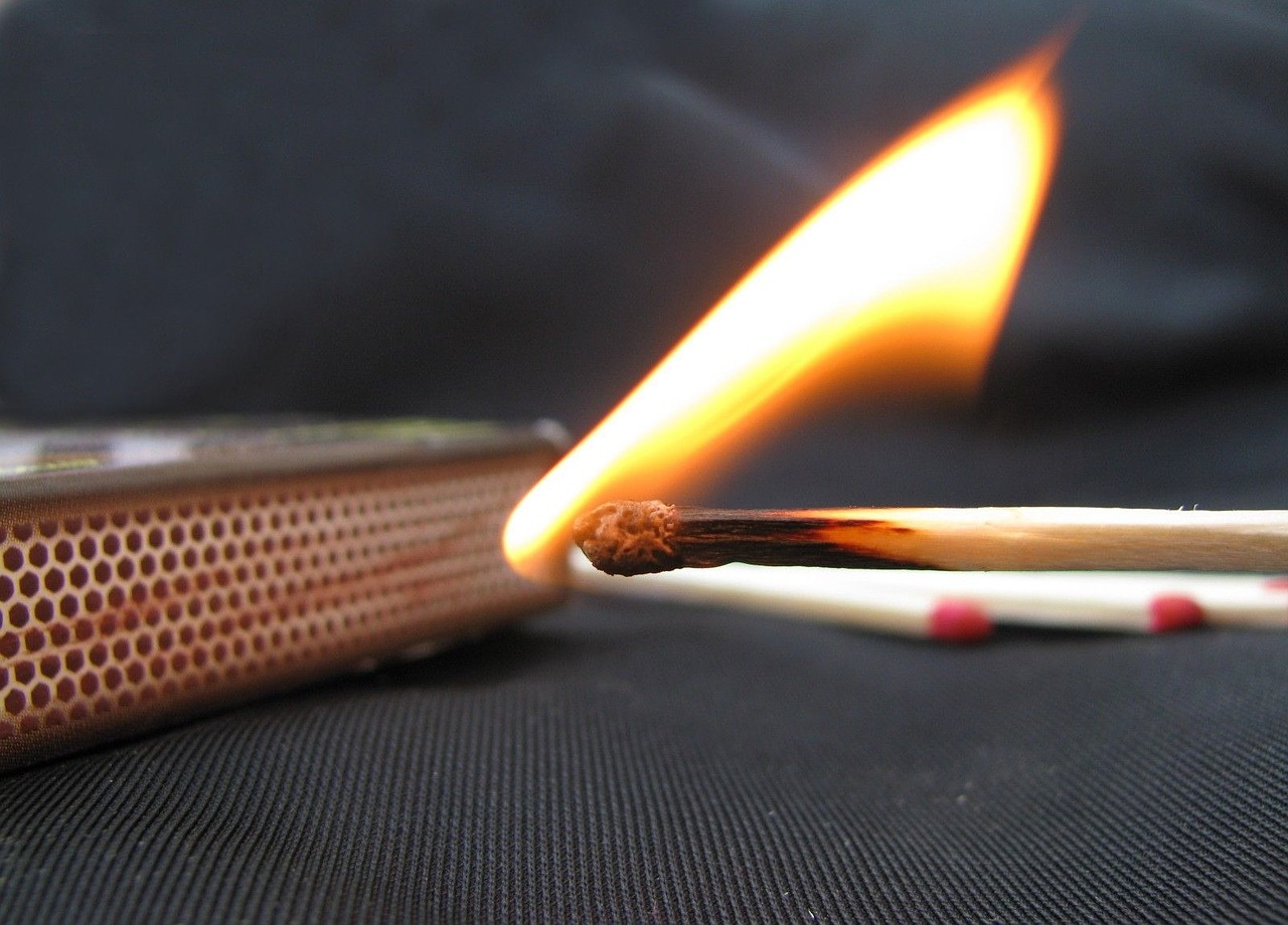 match flame matchstick free photo