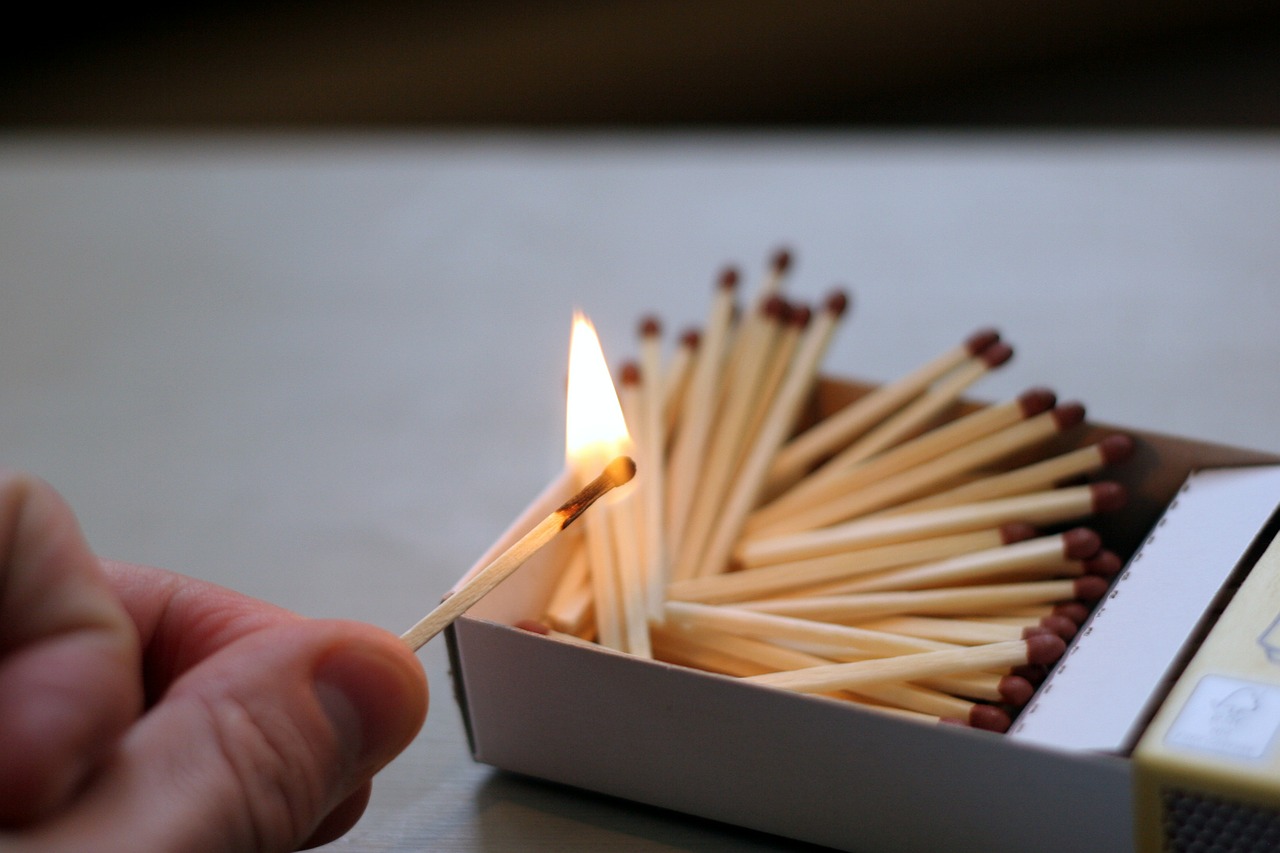 matches matchstick flame free photo