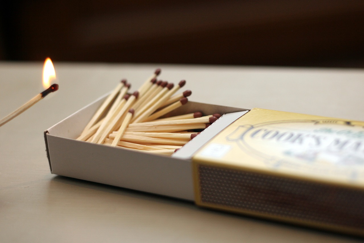 matches matchstick flame free photo