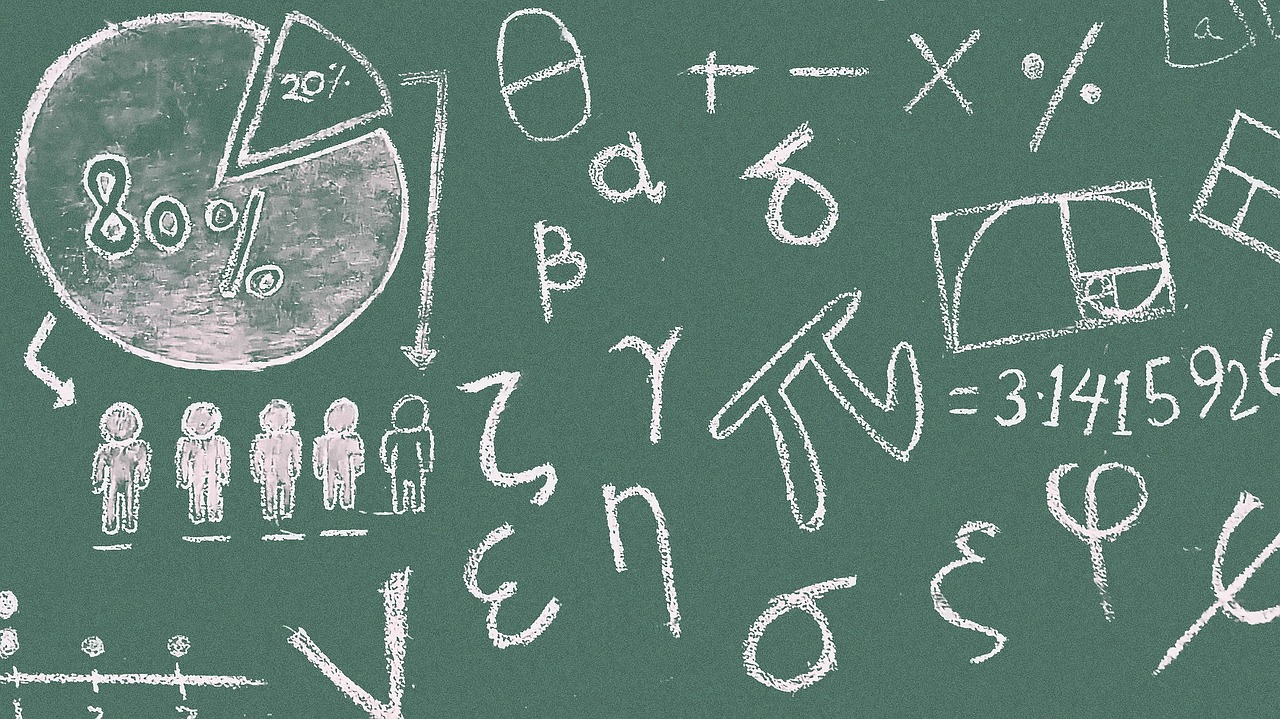 math symbols blackboard free photo